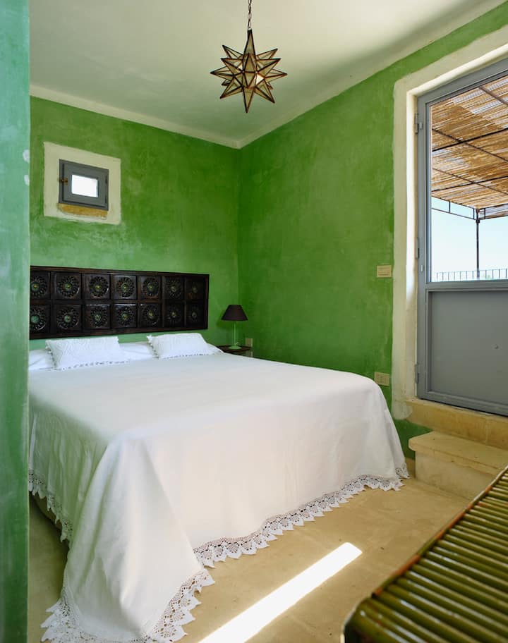 Camera da letto Menta in terrazza