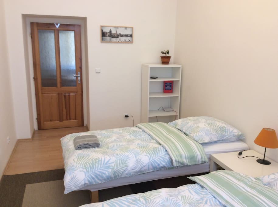 Second bedroom with two single beds