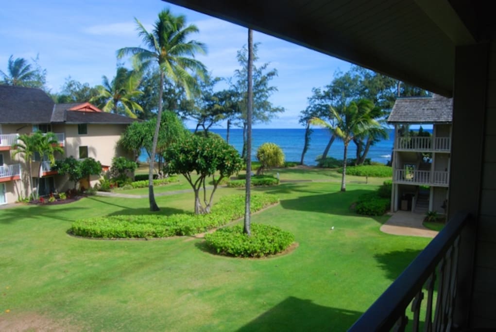 Ocean and garden views from this 3rd level condo!