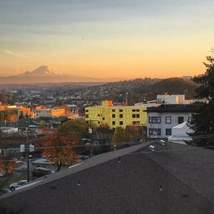 The view at sunrise.