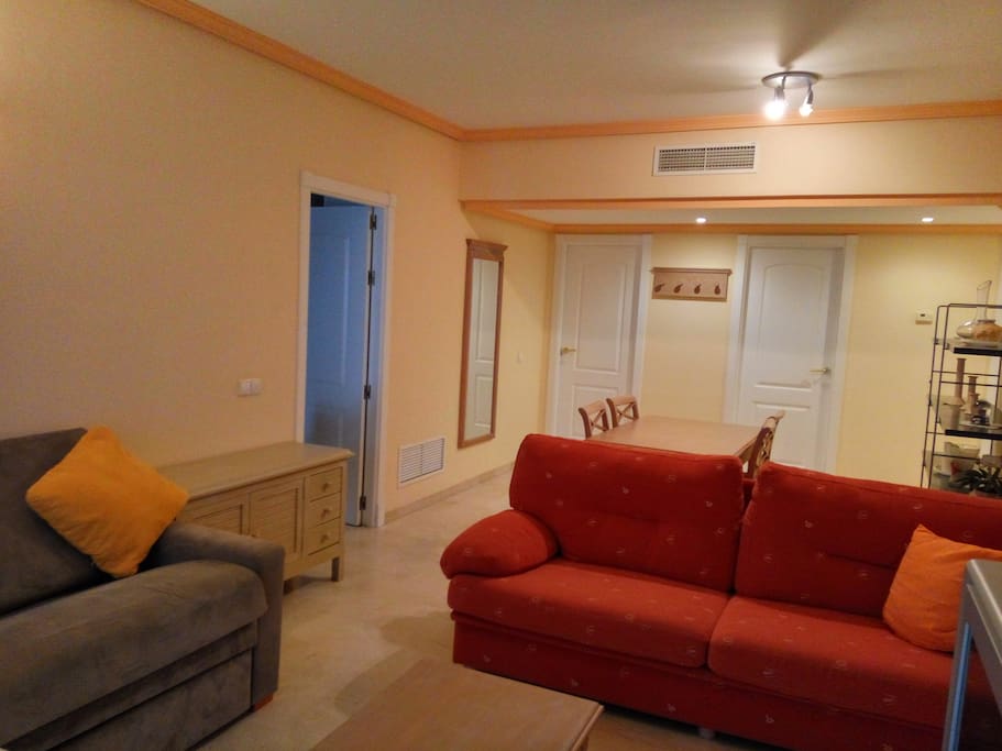 Living room with sofa bed