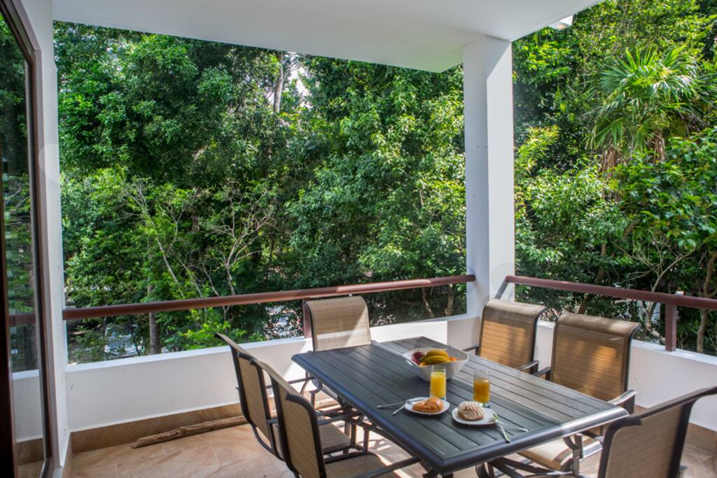 Big corner balcony
