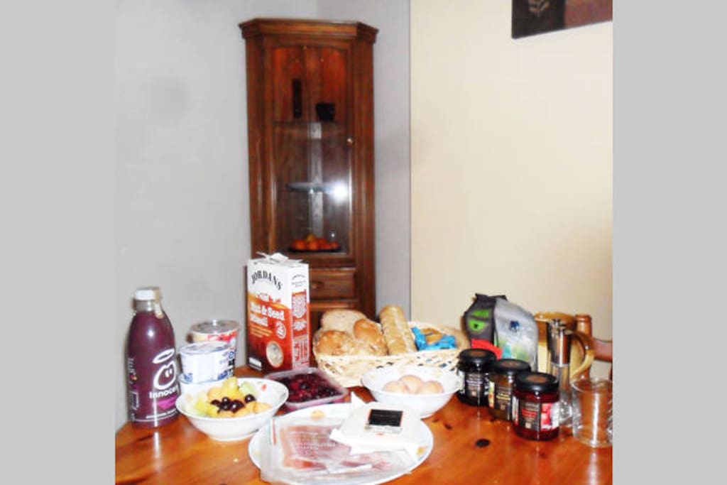 Help yourself to breakfast til late morning
