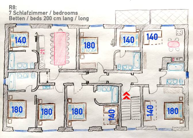 2 [RO] 8 rooms 5 bath, max 18 guests, @old airport gallery image 4