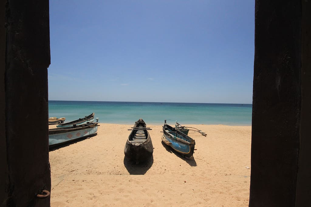 Dutch Bay beach is directly outside the back gate