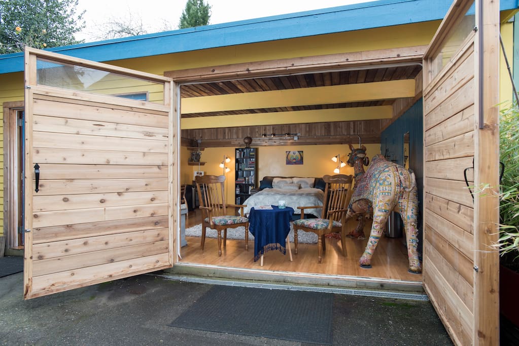 Access to fresh air and patio area as desired.