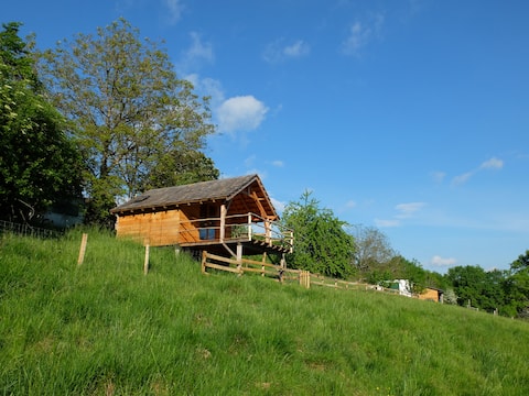 Le Nid, une petite cabane au milieu des oiseaux