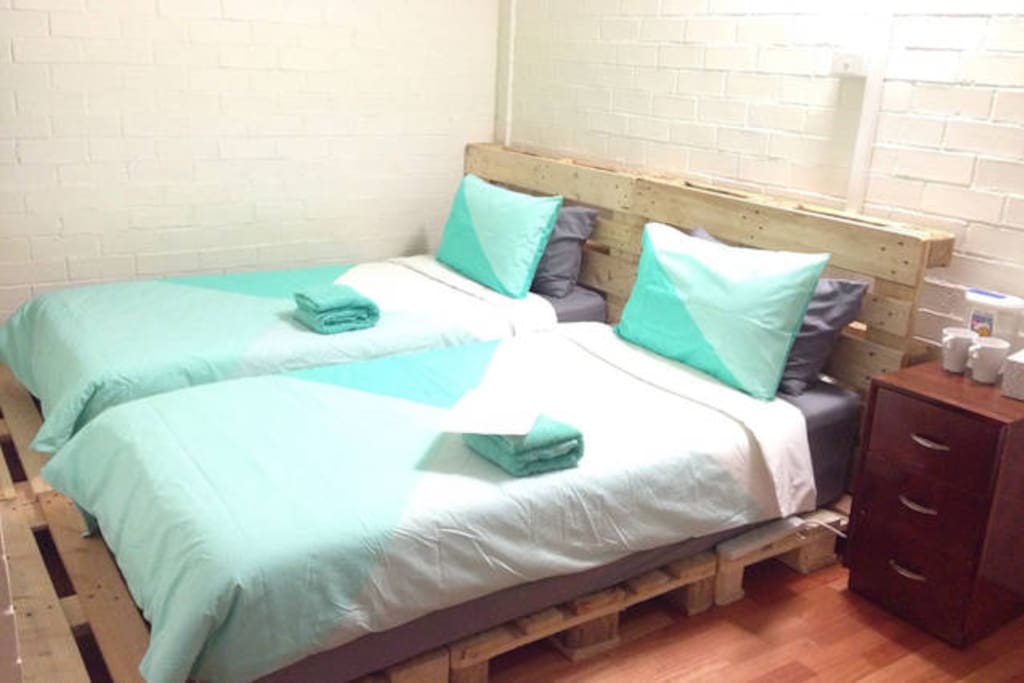 2 single beds, if you prefer sleeping separately, tell us in advance, we arrange this for you.