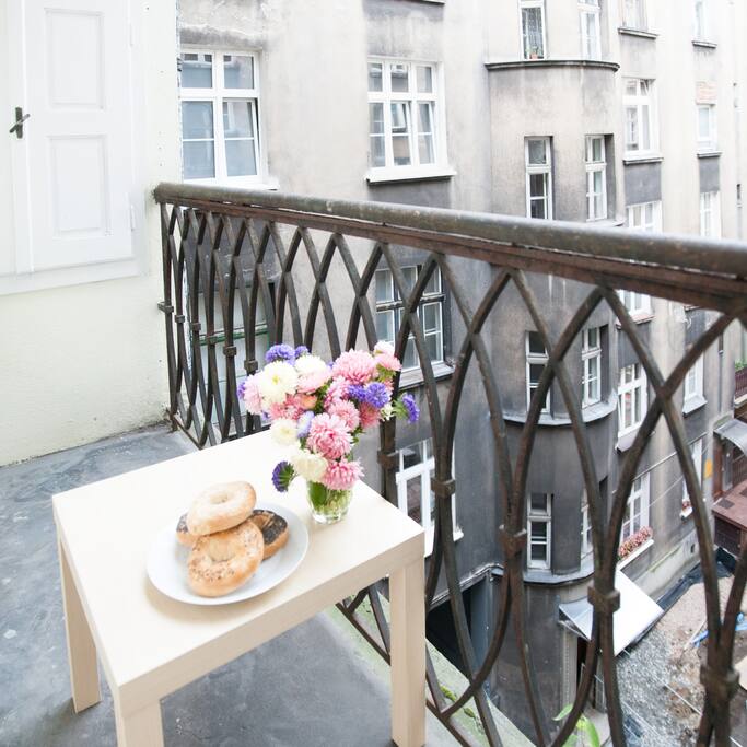 Balcony - perfect place for morning coffe