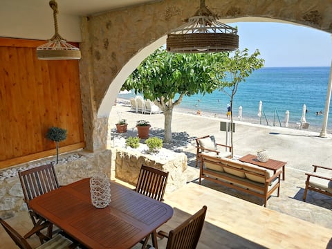 RELAX SEASIDE HOUSE by Filoxenia in Blue