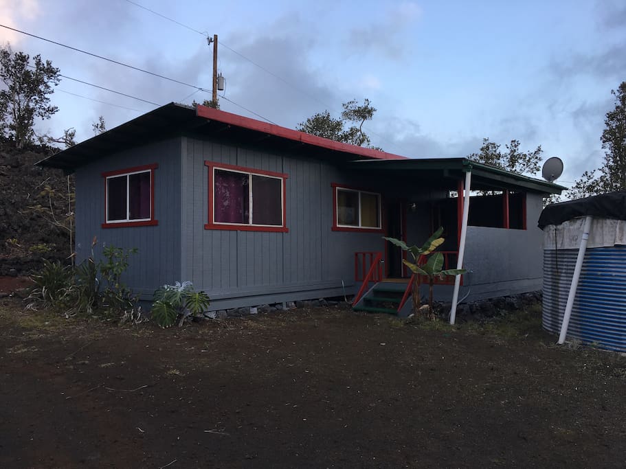 Outside: newly painted!