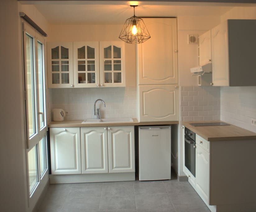 Open fitted kitchen