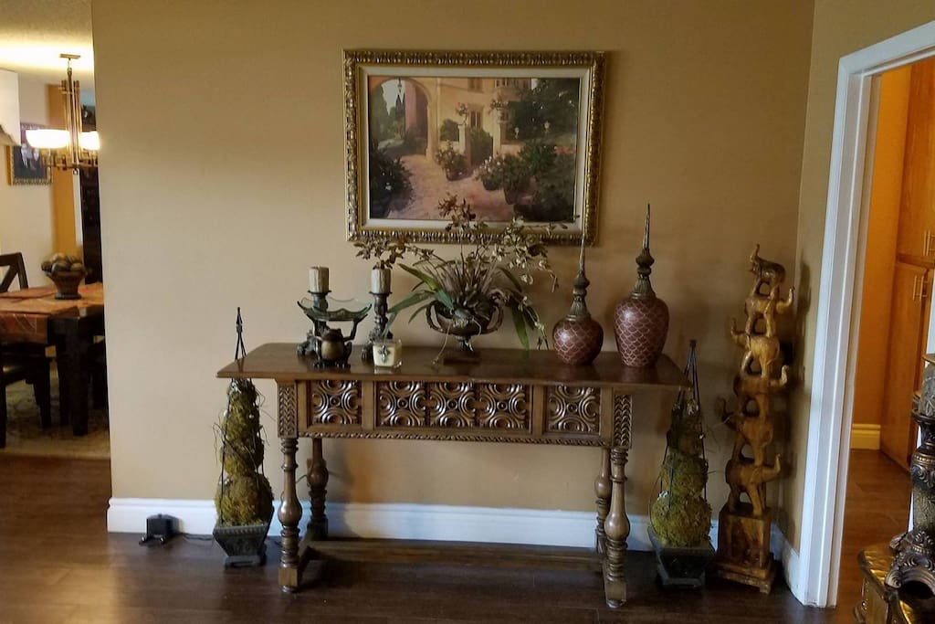 Living room with antique furniture