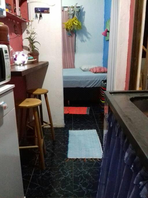 cozinha e quarto
