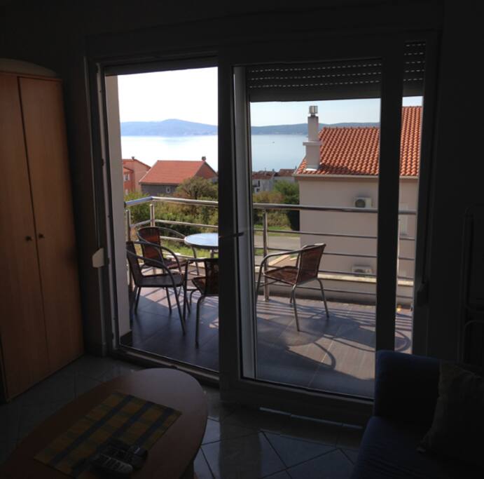 Sea view from living room