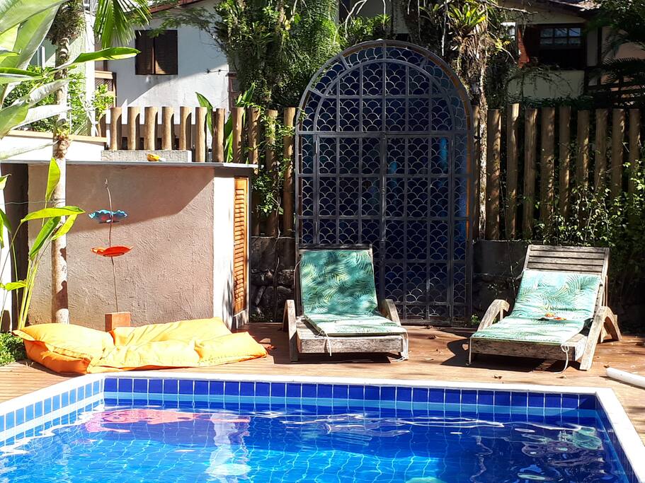 área da piscina