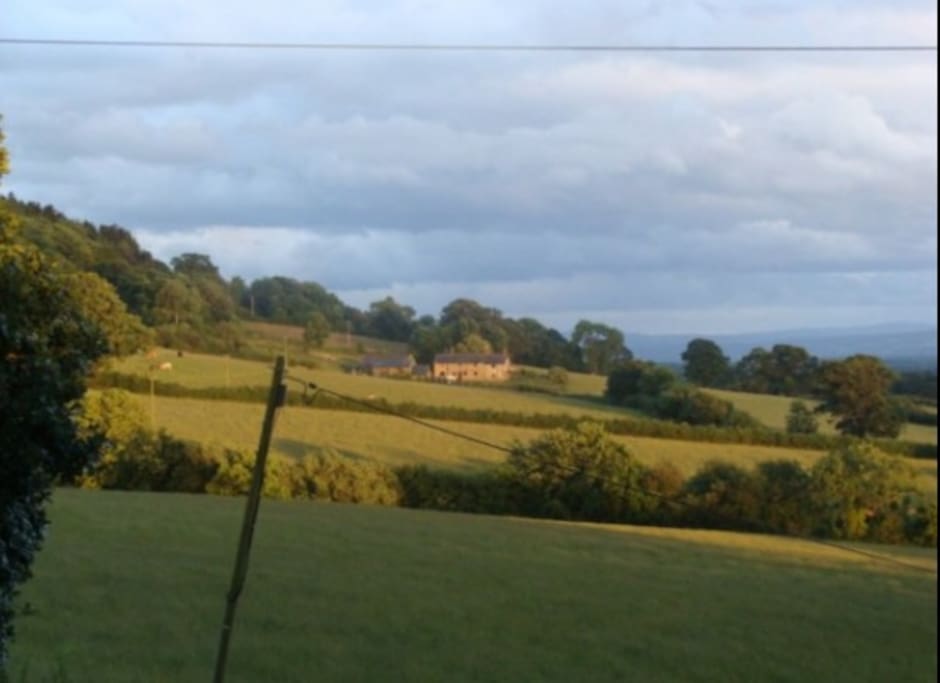 View from the house across the Vale of Clwyd