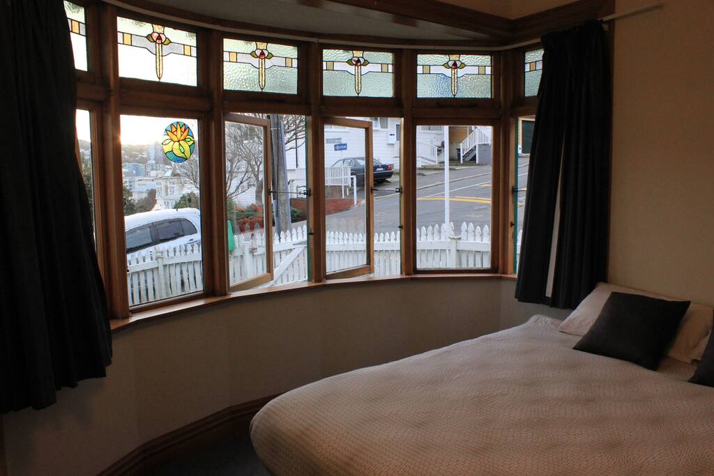 So close you can see the city from the room!