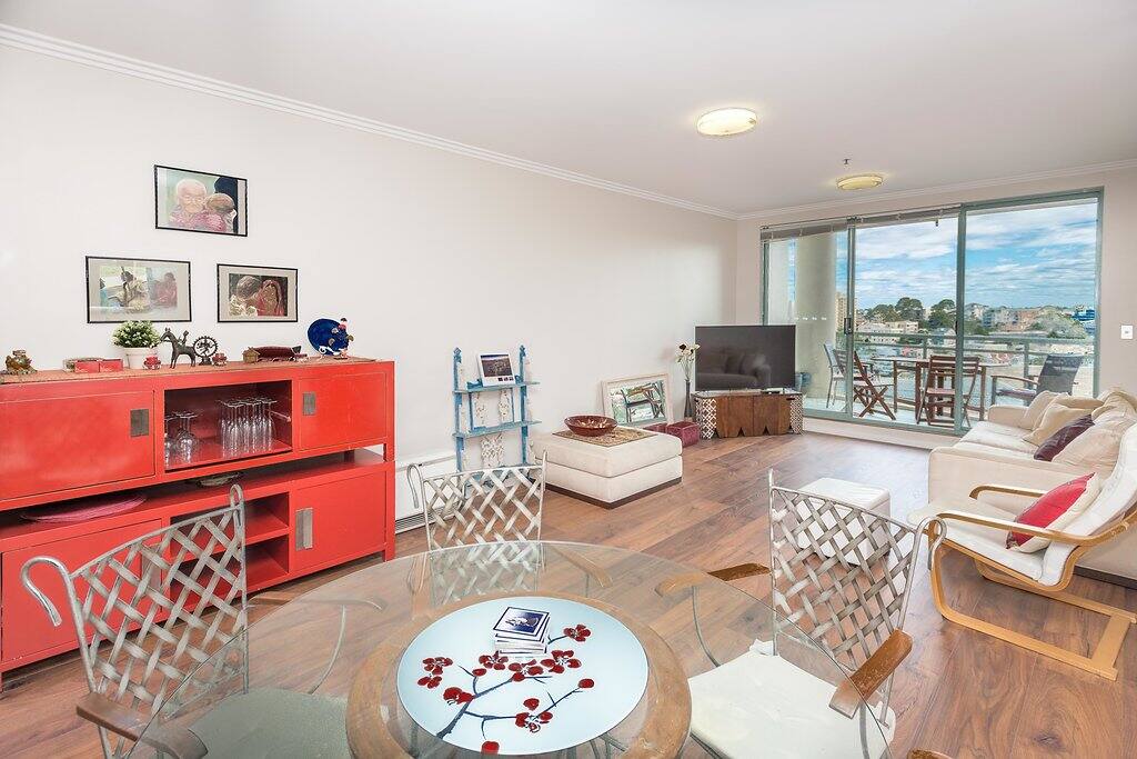 This is the living/dining area which accesses the balcony