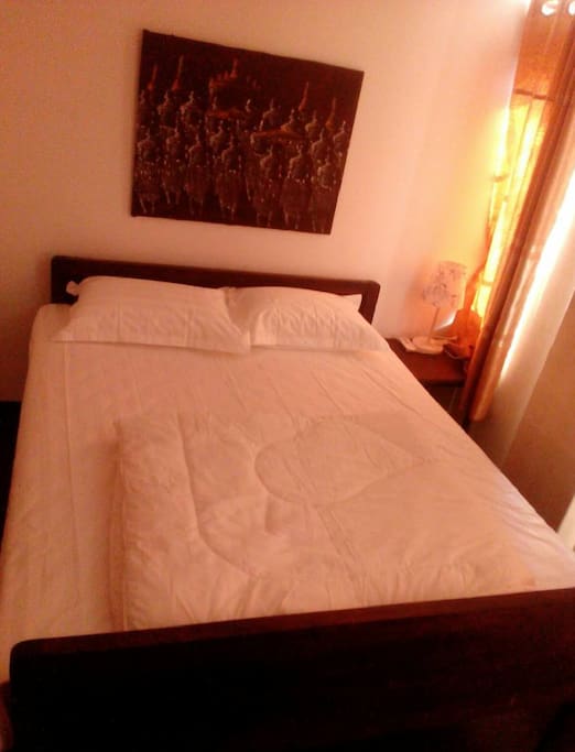 Comfortable rooms with nice beds and shower facilities