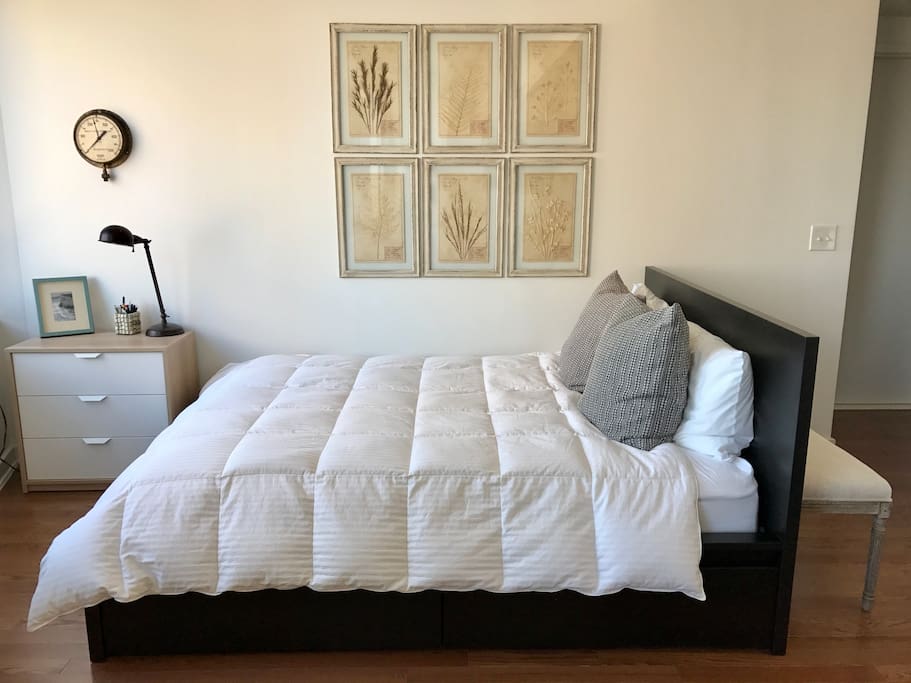 brand new queen size mattress, pillows and sheets