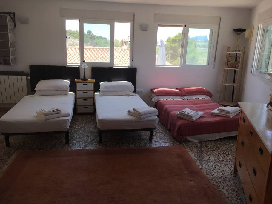2 Single and 1 Double Sofa Bed, Single beds can be made a Double