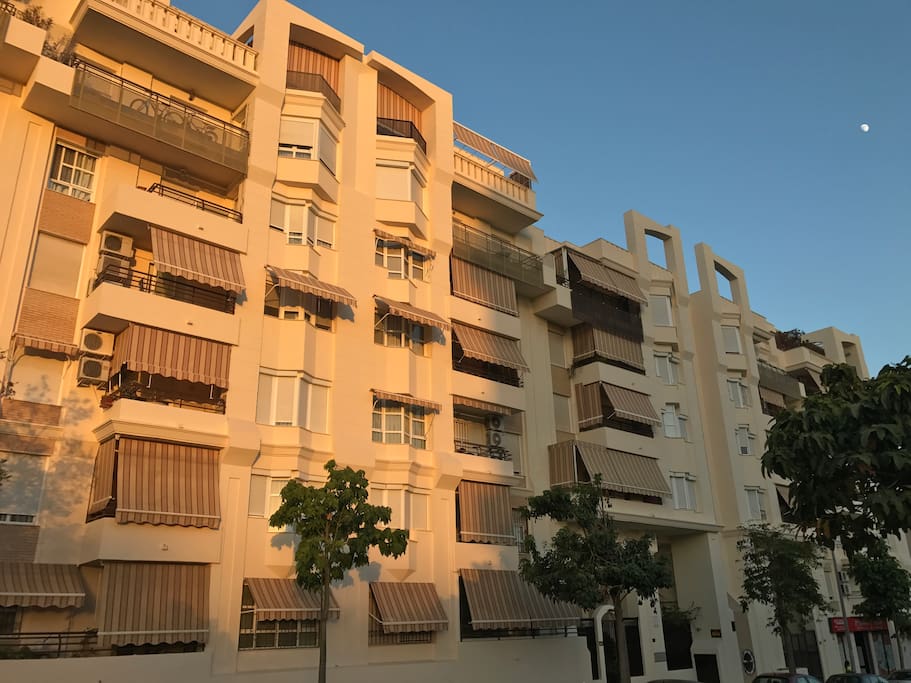 Vista del bloque de apartamentos