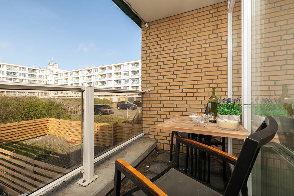 Balcony with furniture