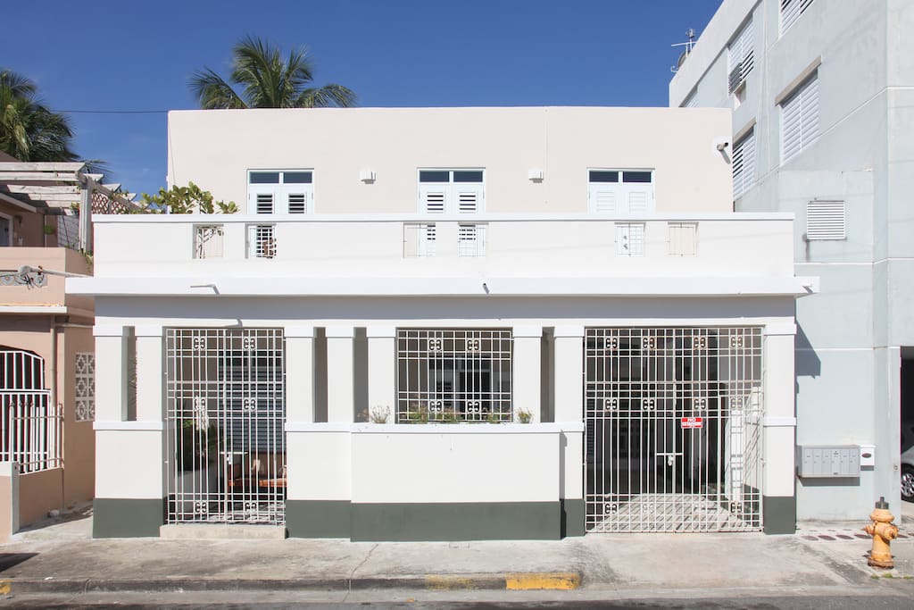 The beautiful, recently renovated early 20th Caribbean style house
