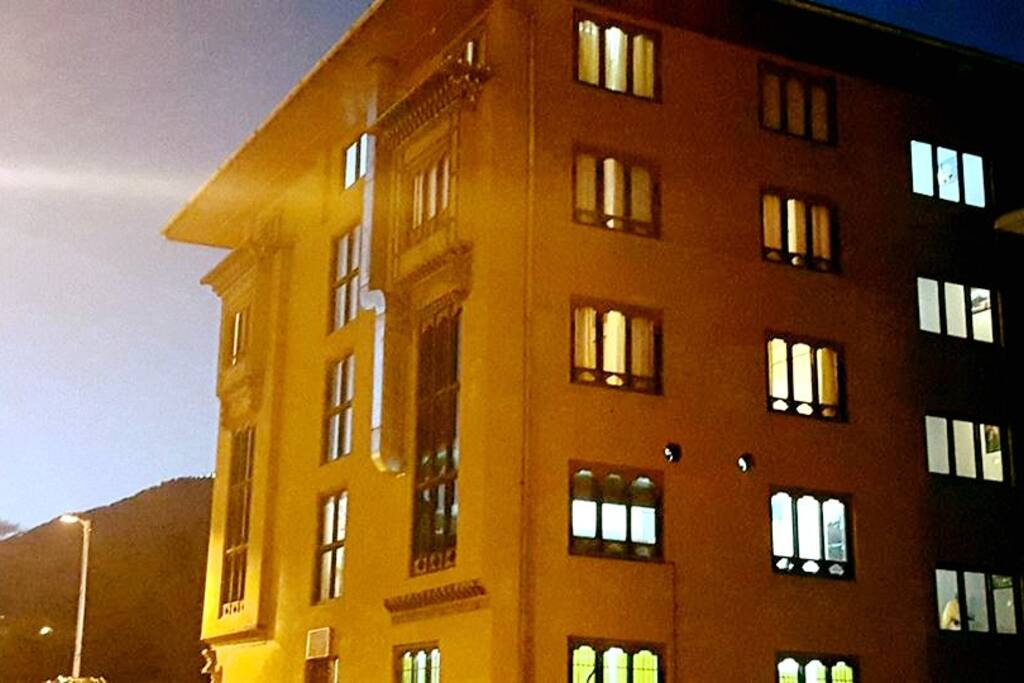Night view of the hotel