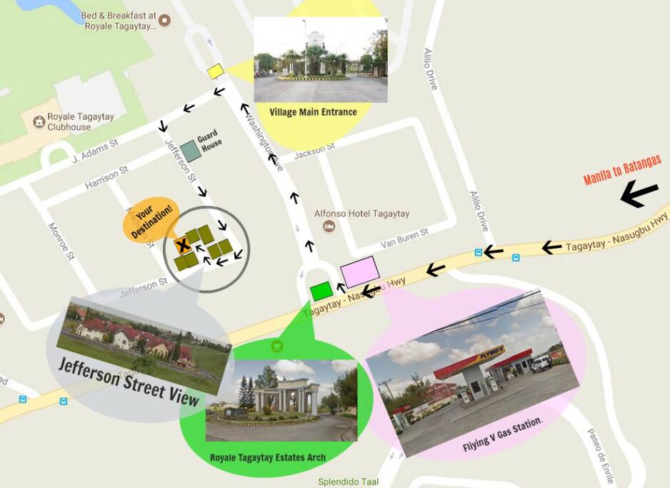 Map to the property