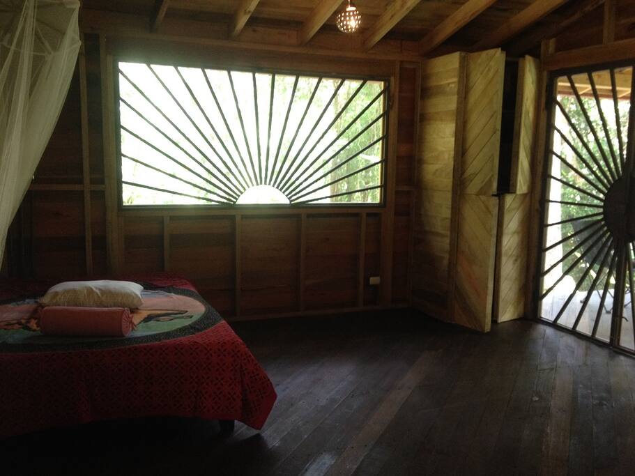 Sunburst open-air screened windows