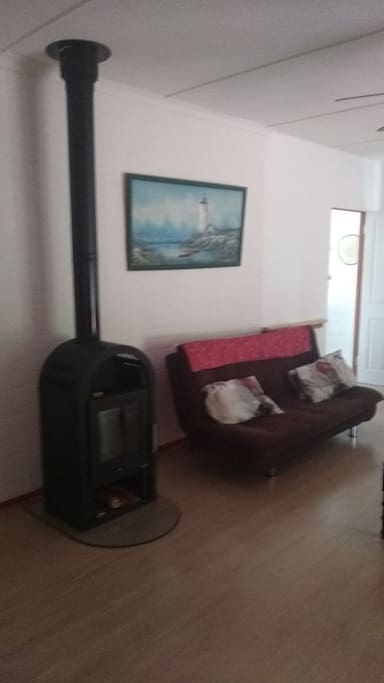 fire place in lounge