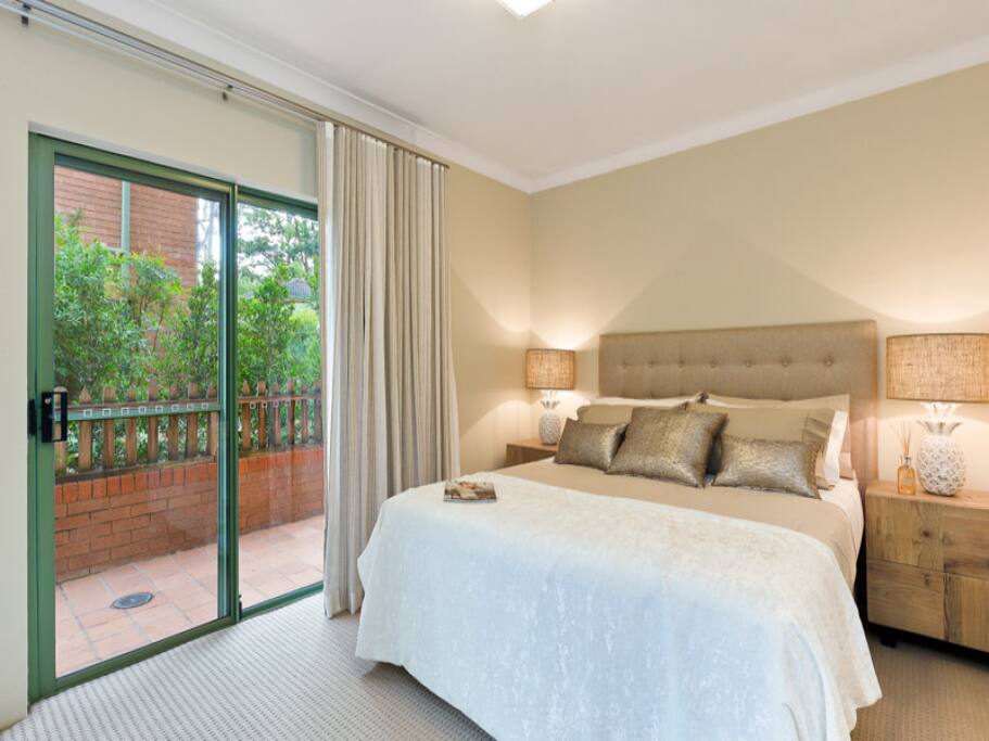 Master bedroom with ensuite bathroom