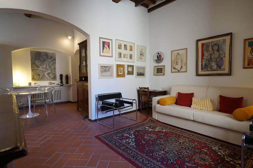 Living room with sofa bed