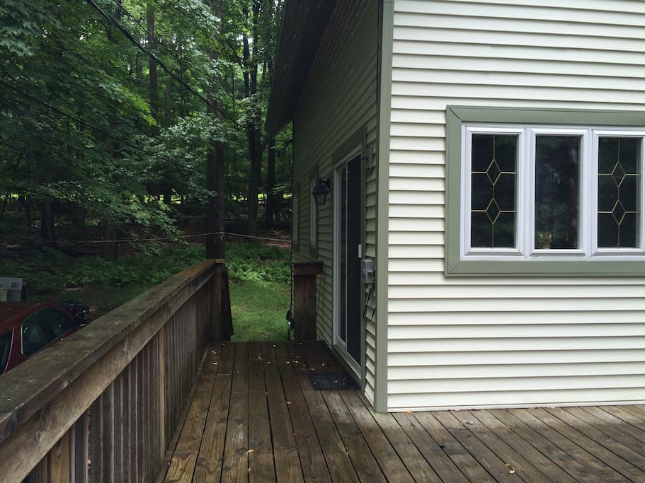 Large Deck for sitting outside