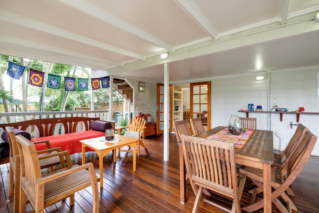 Spacious deck