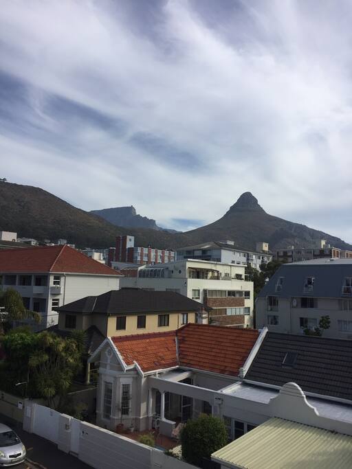 View of table mountain and lions head from the main room