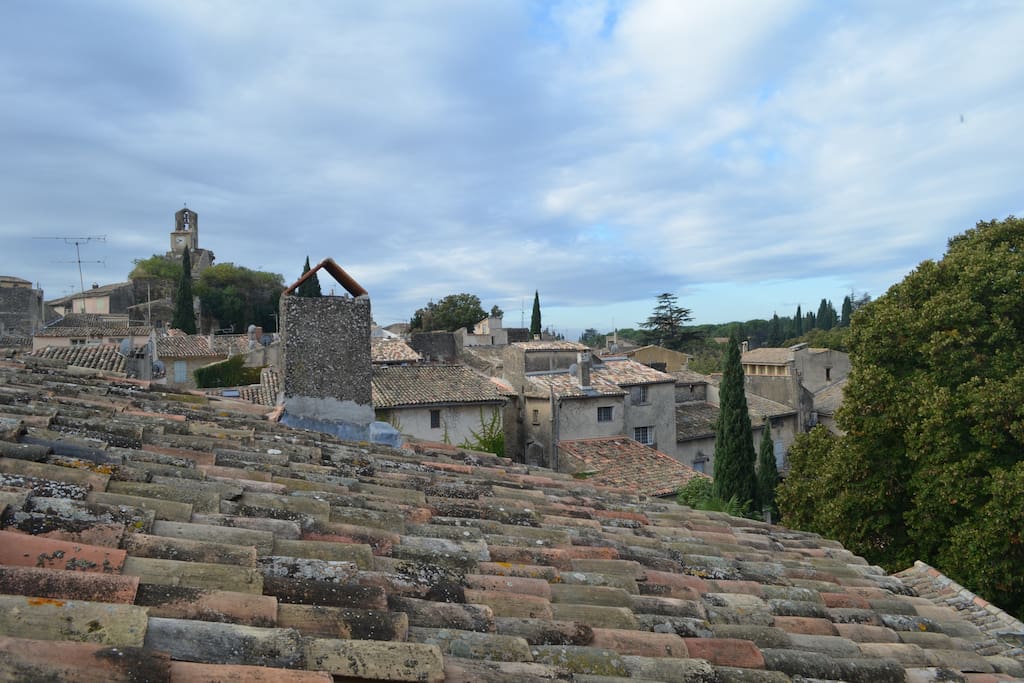 Vue des toits depuis la mezzanine