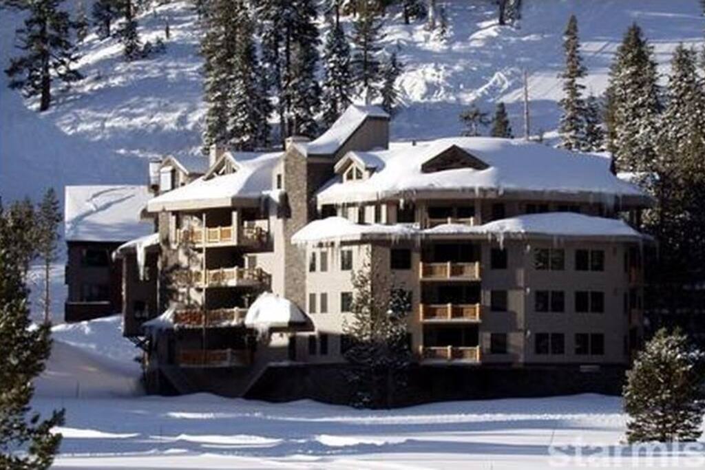 Our building backs up to the Meadow with x-country trails.