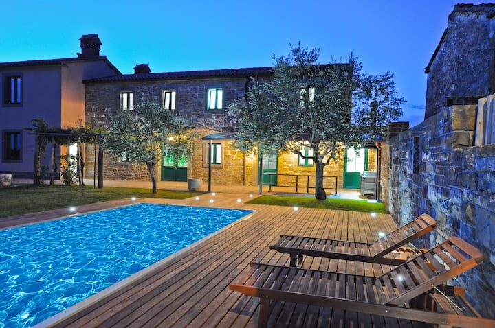 Gorgeous Istrian Olive Villa with a Pool