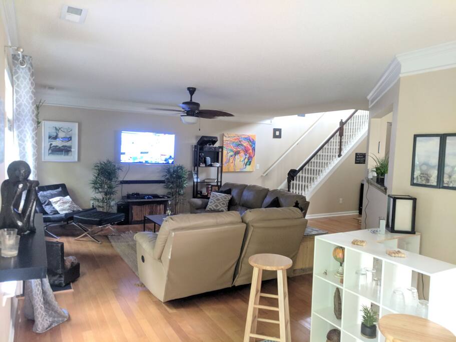 living room by dining room