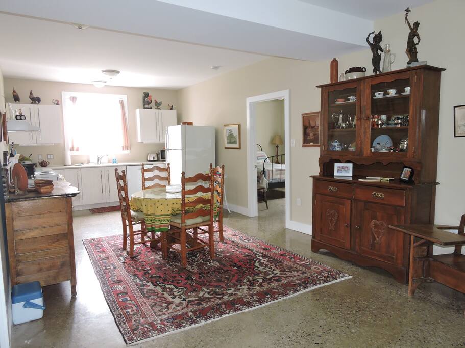 Kitchen with three appliances