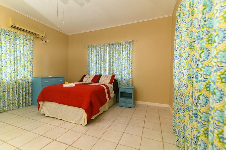 Birdland. Looks out at the Dove House in the garden behind it. Lovely birdsong in the morning.