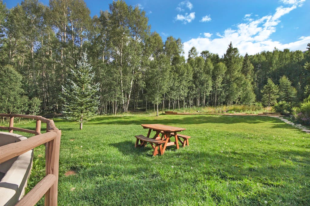 Perfect spot for a picnic right in your own backyard