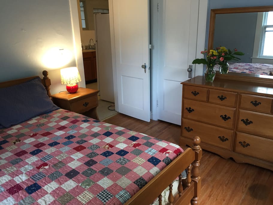 One of two cozy bedrooms.