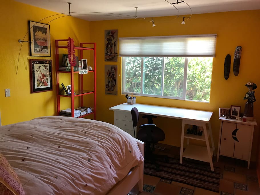 View from yellow guest room
