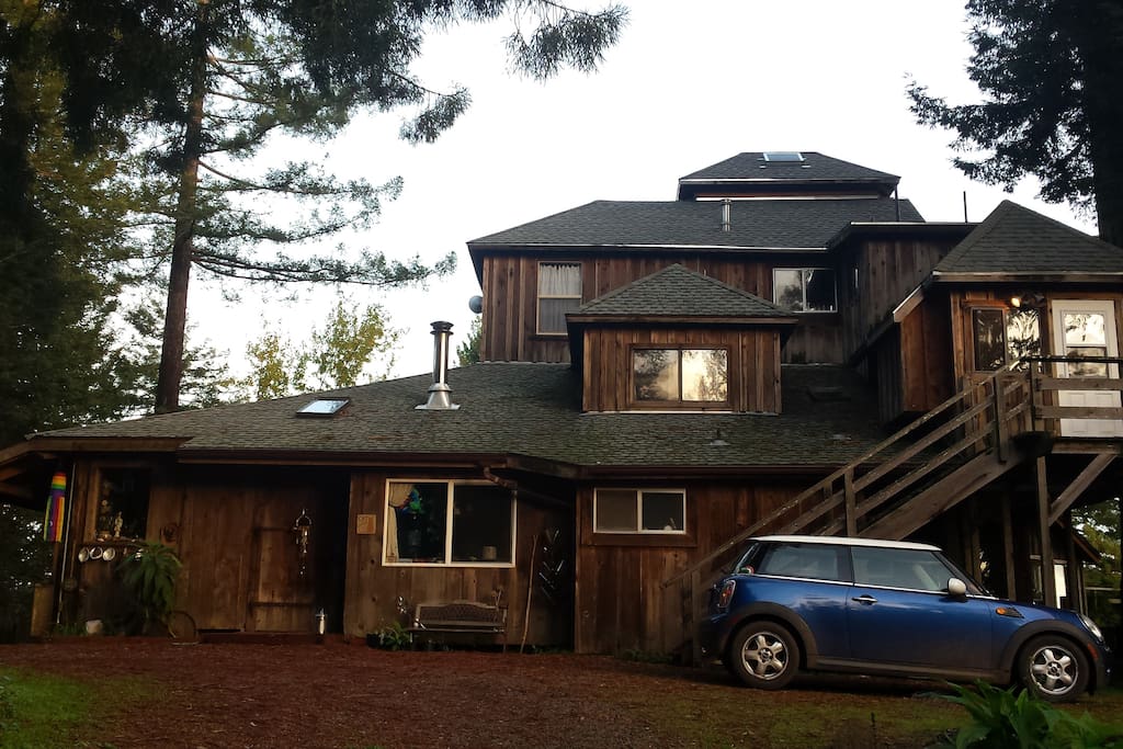 View of the front of our house - the top 2 levels are the "Dreaming Tower"