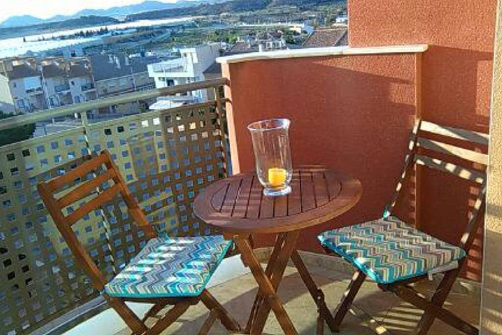 Balcony with a view.