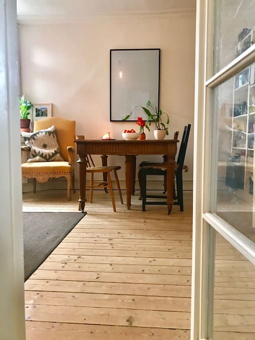 living/dining room from bedroom